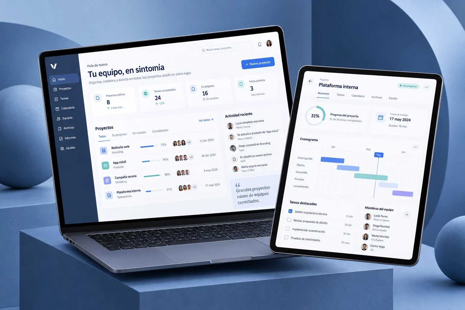 Plataformas conectadas · exploración visual de YouThink